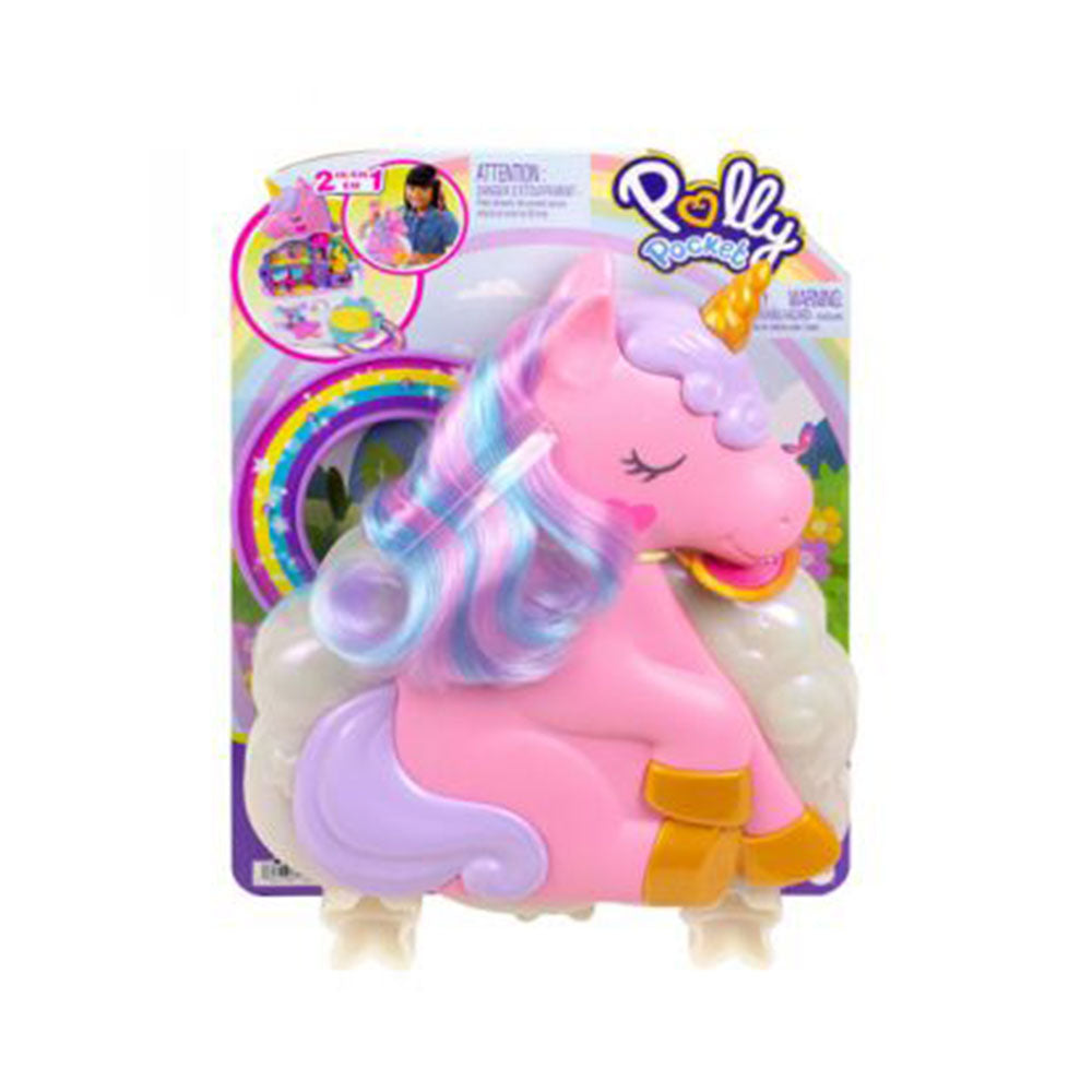 Polly Pocket Rainbow Unicorn Salon Playset