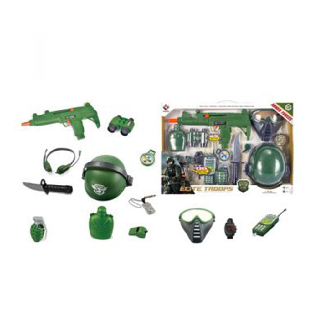 Elite Troops Weapon Playset with Helmet 14pc