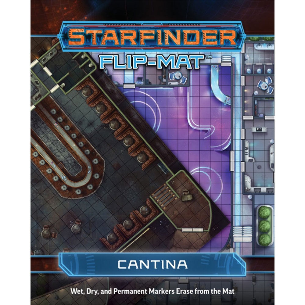 Starfinder-rollespil flip-mat