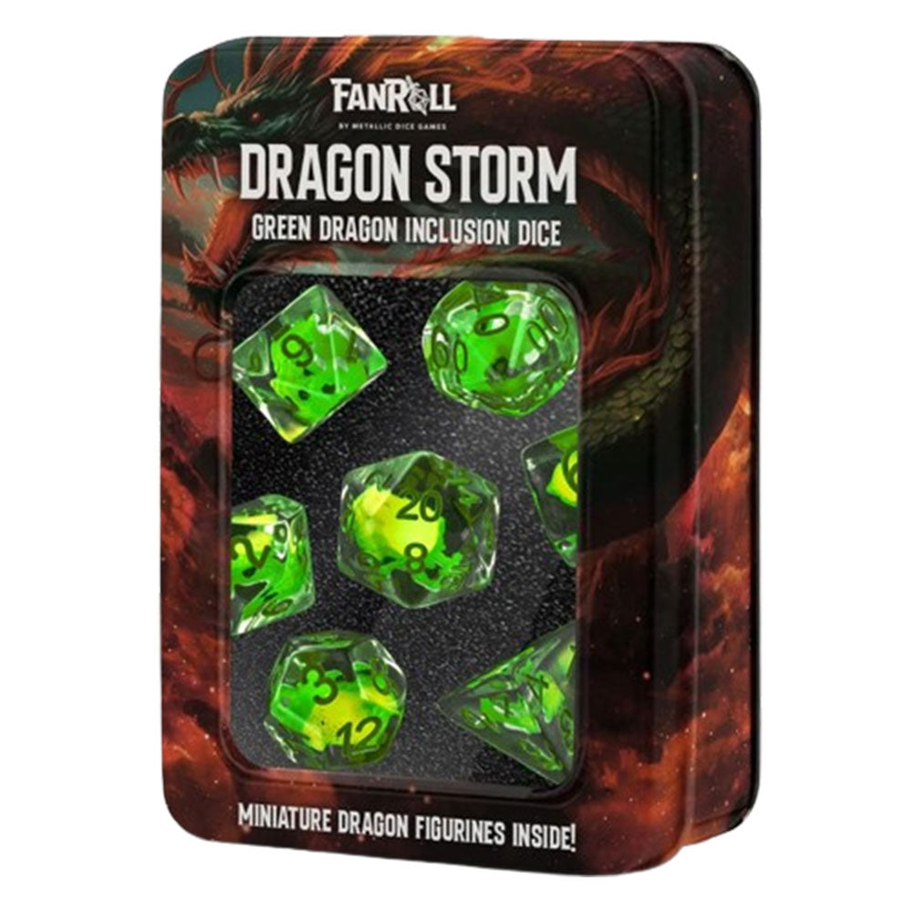 MDG Dragon Storm Inclusion Silicone Dice Set 16 mm