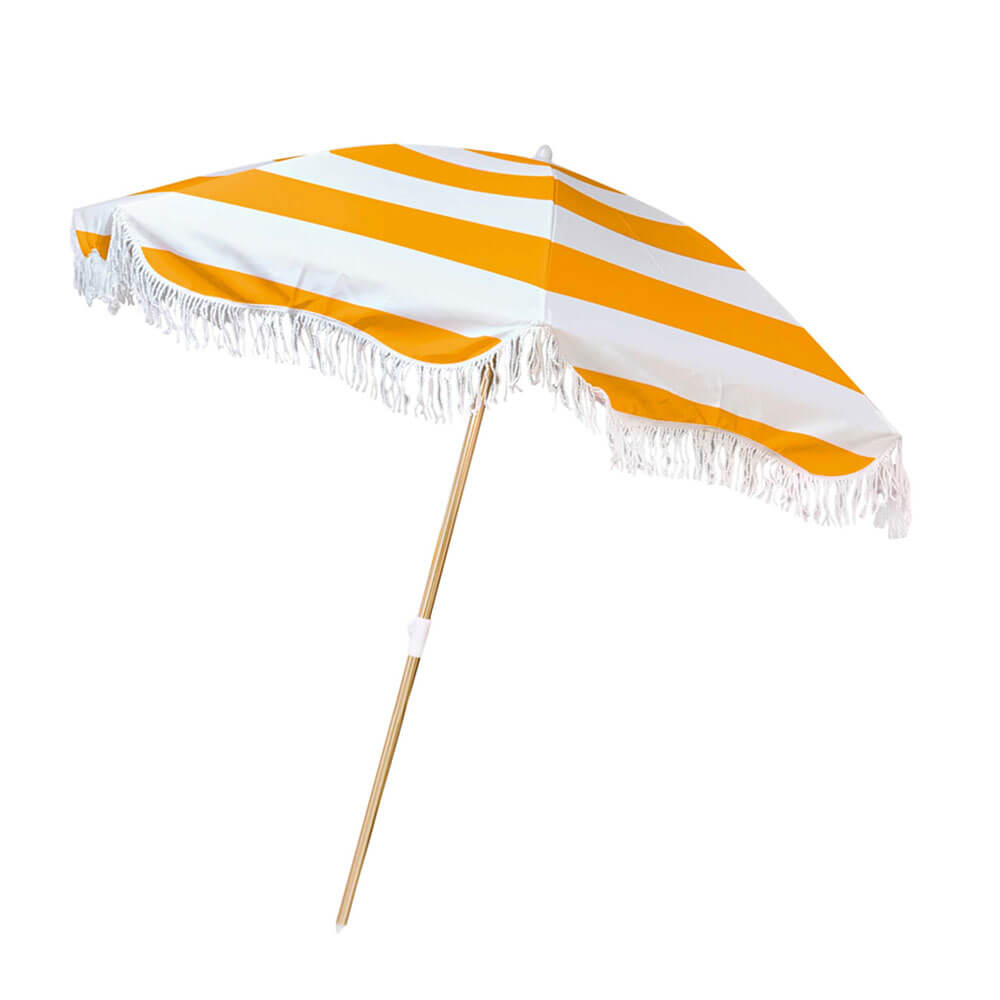 Canvas Beach Umbrella 2M Retro Stripe (200x200cm)