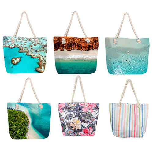 Beach Bag with Inner Zip (50x45x15cm)