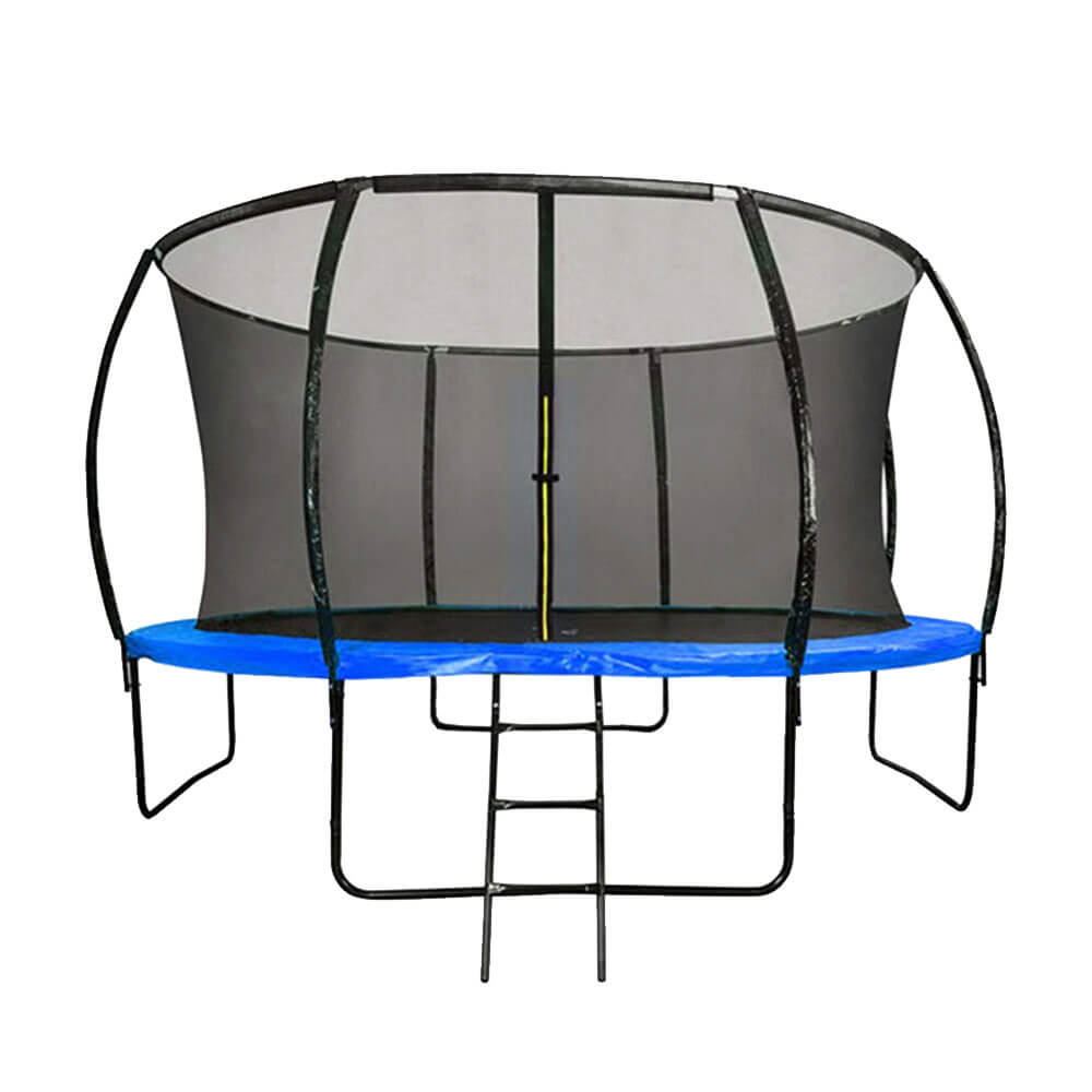 Trampoline w/ Ladder Shoe Bag & Basketball Hoop