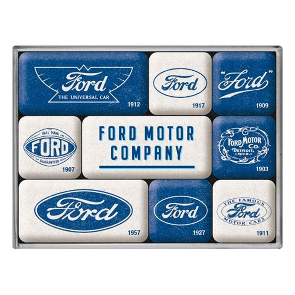 Nostalgic-Art 9-Piece Magnet Set Ford