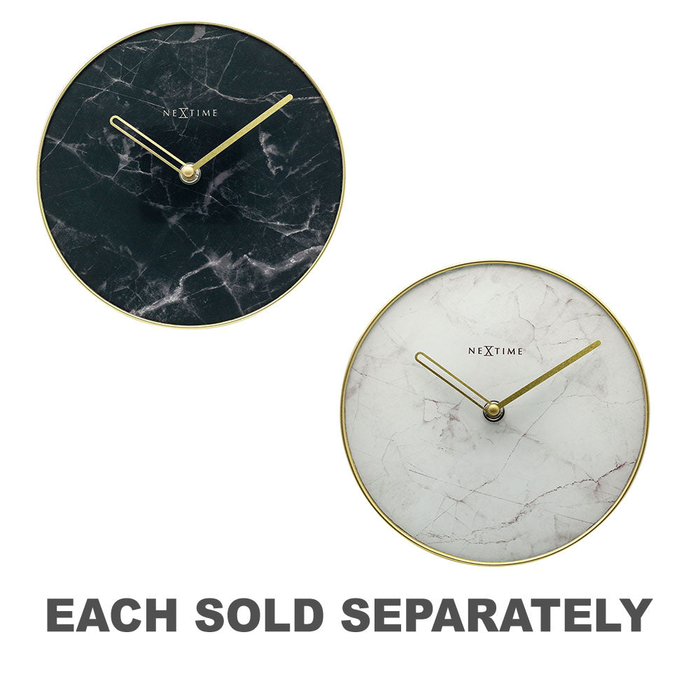 NeXtime Marble Table Clock 20cm