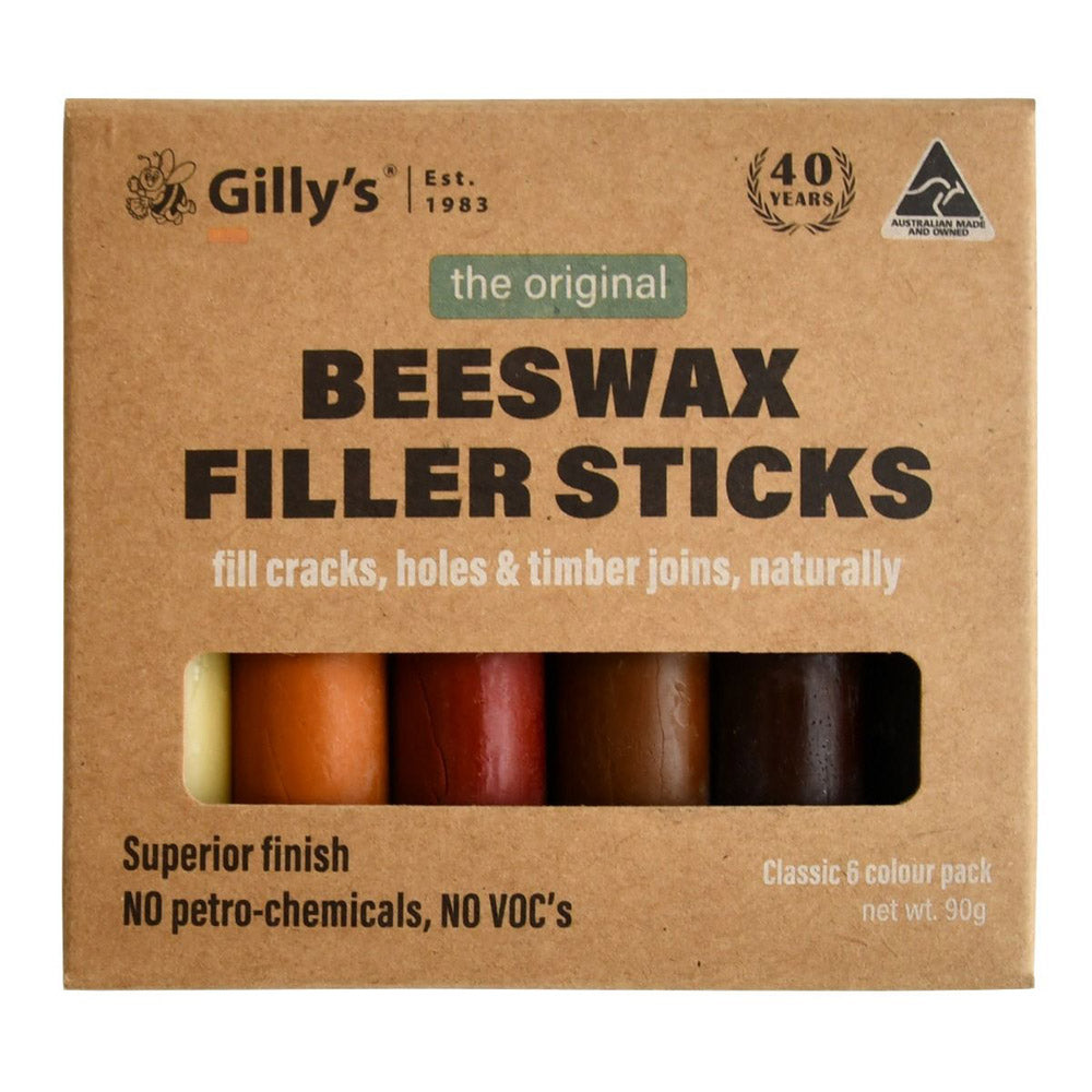 Gilly's Pure Beeswax Filler Sticks 6pcs