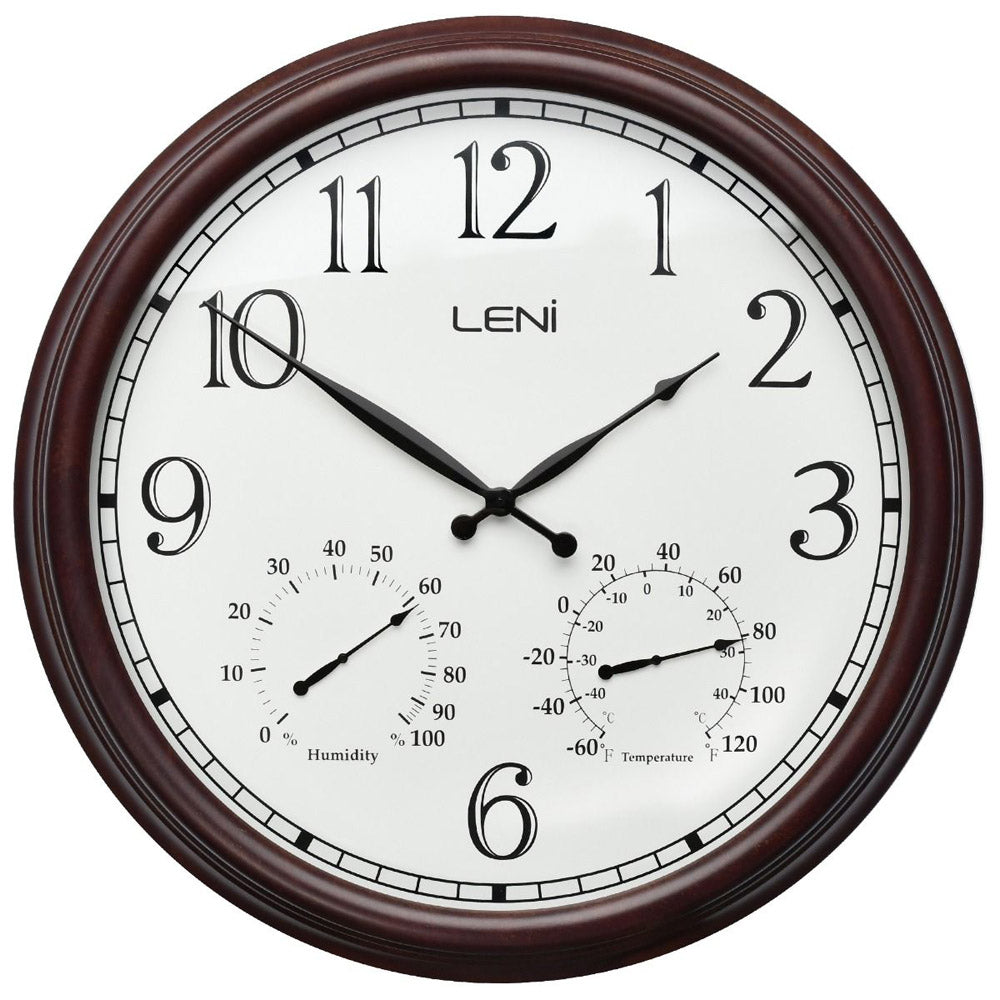 Leni Metal Outdoor Wall Clock Rust 60cm