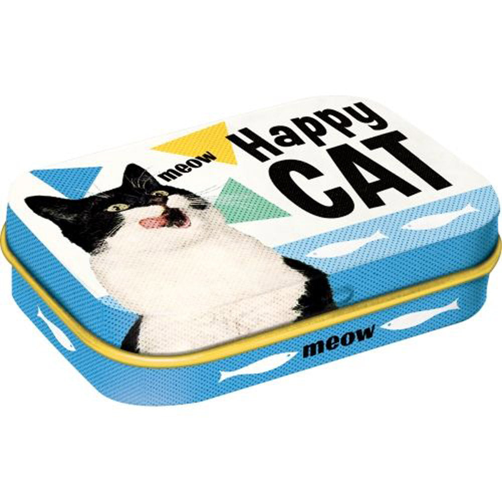 Nostalgic-Art Happy Cat Mint Box (4x6x2cm)