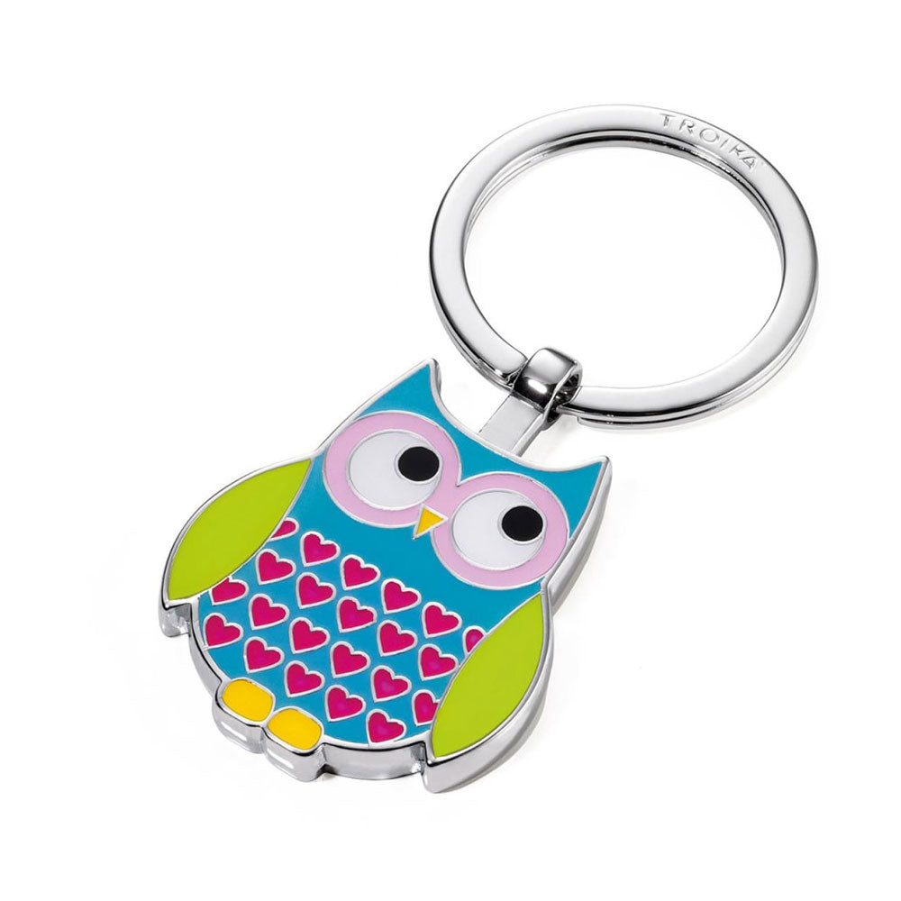 Troika Owl Keyring multicolor