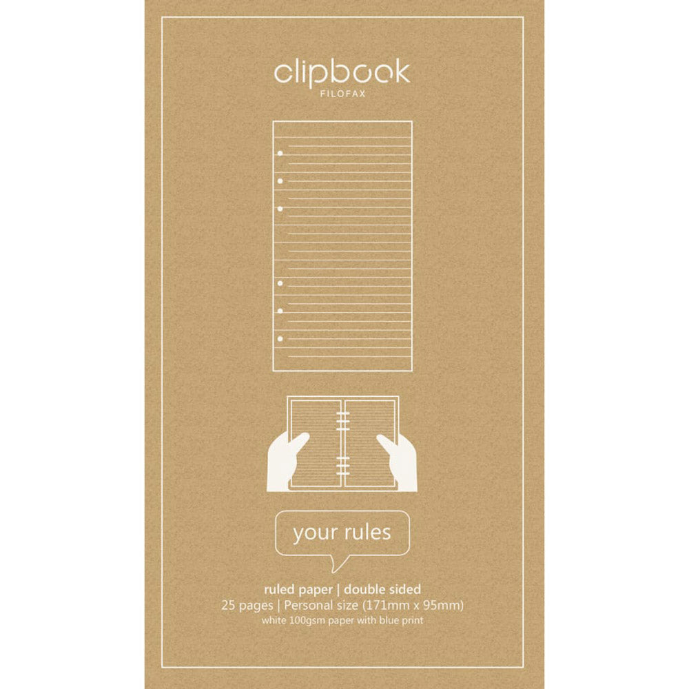 Filofax Personal Clipbook Refill 25pk