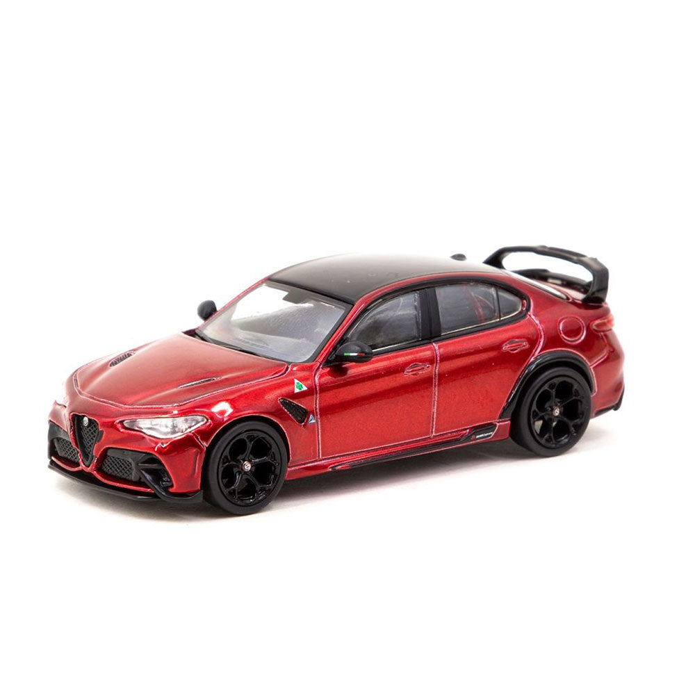 Alfa Romeo Giulia Modello in scala 1/64 (rosso metallico)