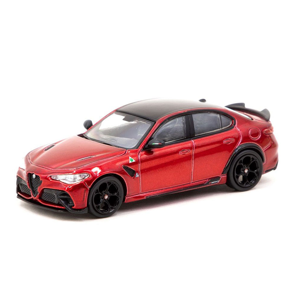 Alfa Romeo Giulia Modello in scala 1/64 (rosso metallico)