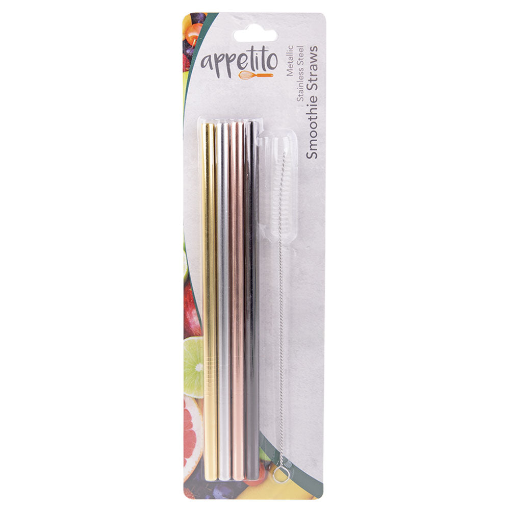 Scorse Smoothie Strai dritte in acciaio con pennello 4pcs