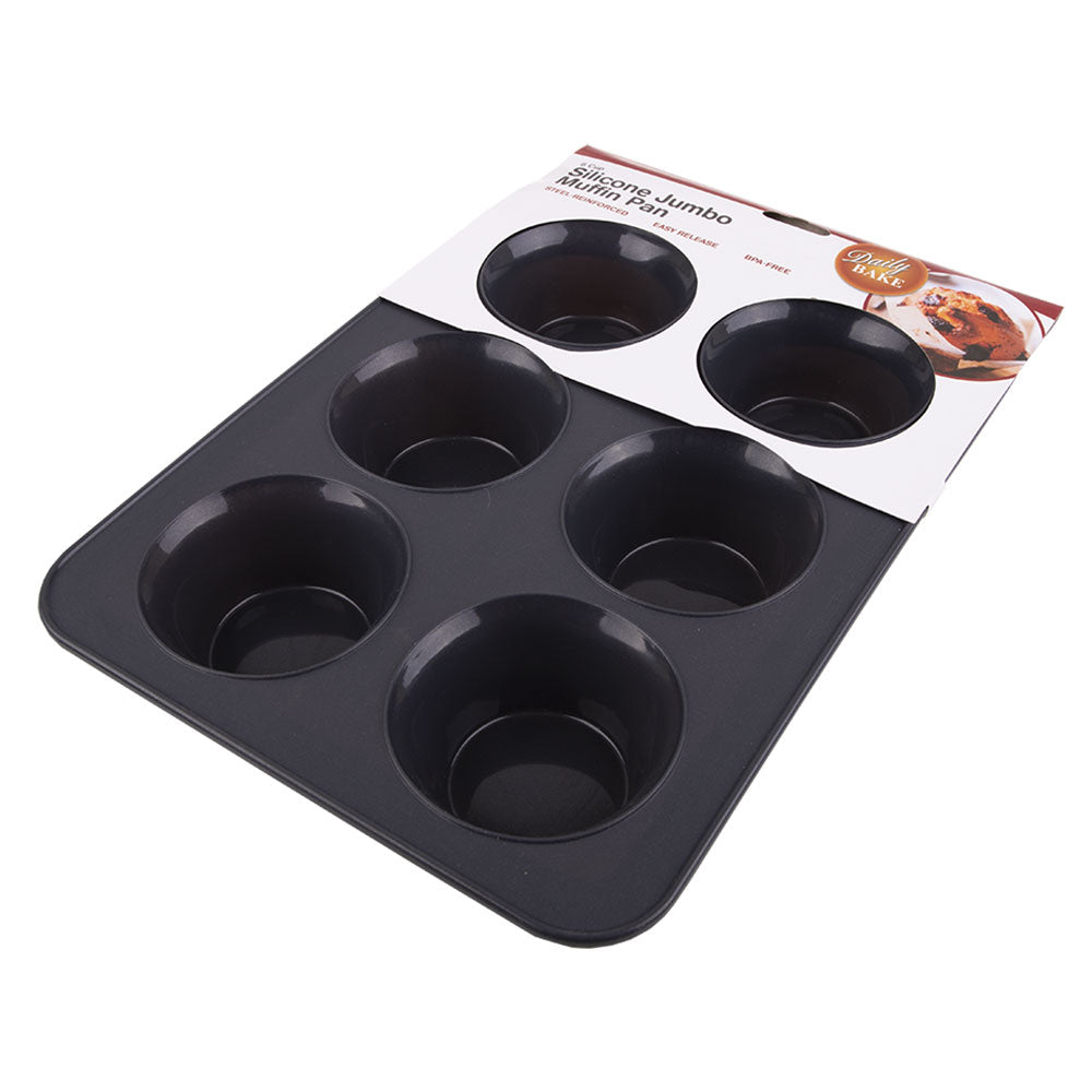 Bake diário de silicone de 6 xícara pan de muffin