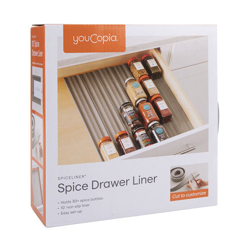 Youcopia Spiceliner Spice Drawer Liner 3m (Grey)