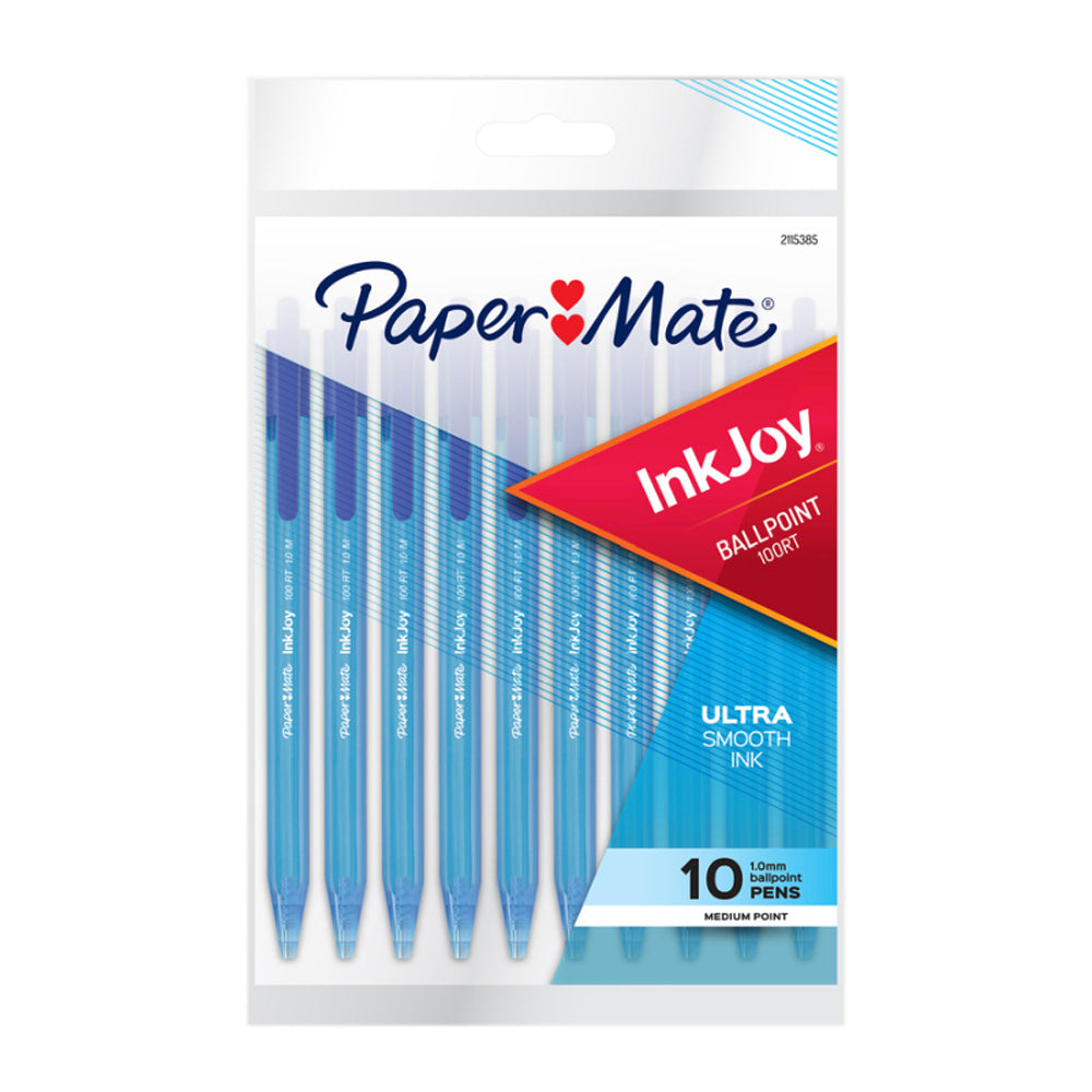 Paper Mate 10-Pack Inkjoy 100rt Ballpen (boks med 12)