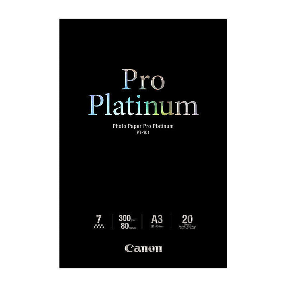 Papel fotográfico de Canon Pro Platinum 20pc