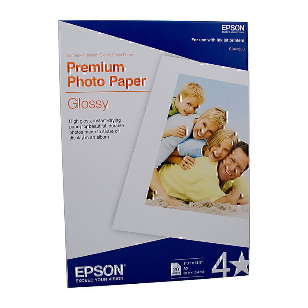 EPSON Premium Glossy Photo Paper 20pc