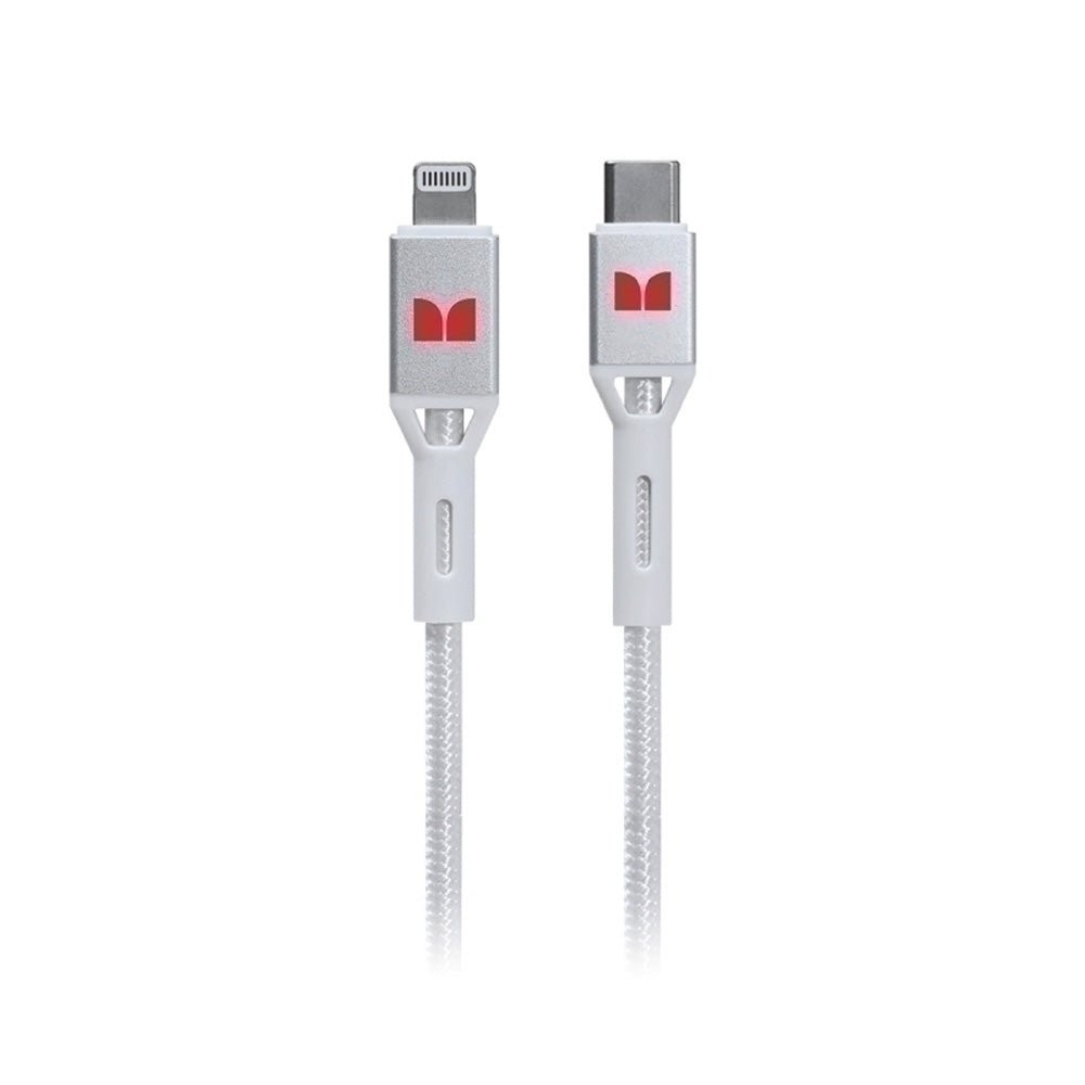 Monster Lightning til USB-C-kabel 2m (hvid)