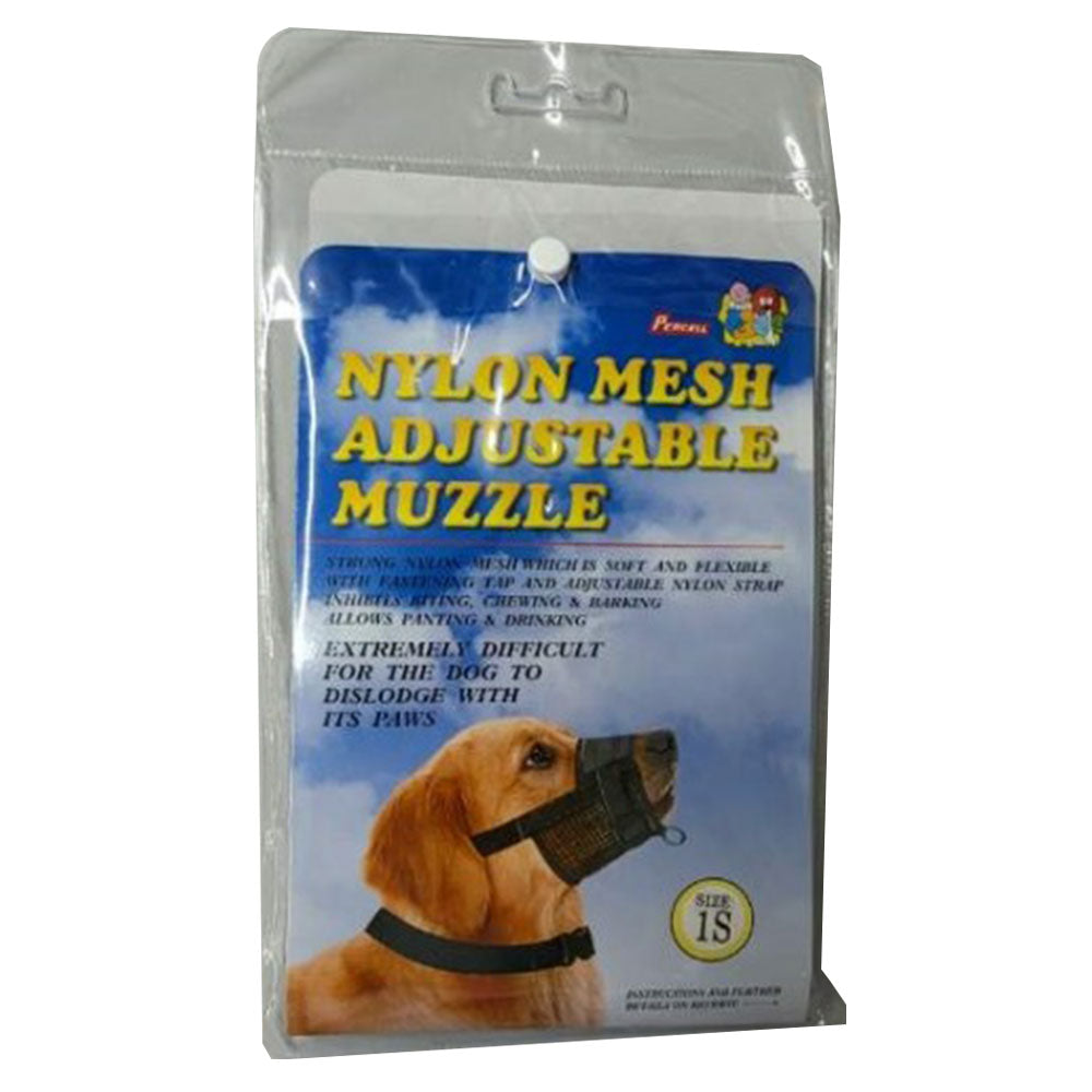 Percell justerbar nylon mesh hunde snude