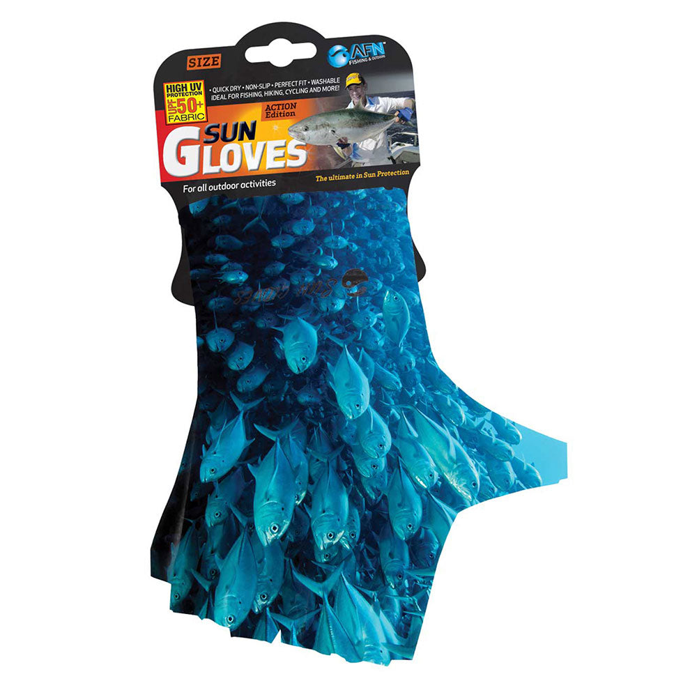 Afn Kids 'Sun Glove com estampa de peixe escolar