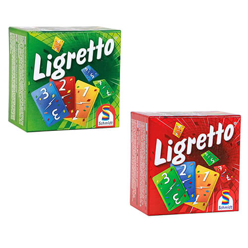 Ensemble de jeux de cartes colorés de Ligretto