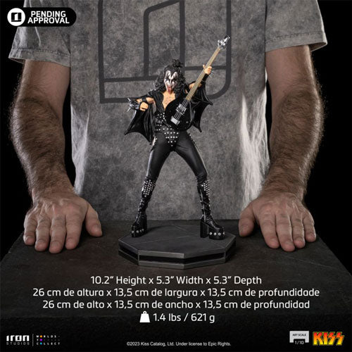 KISS Gene Simmons 1:10 Scale Statue