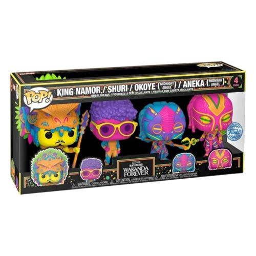 Black Panther 2: Wakanda Forever Blacklight UK Ex. Pop! 4pk