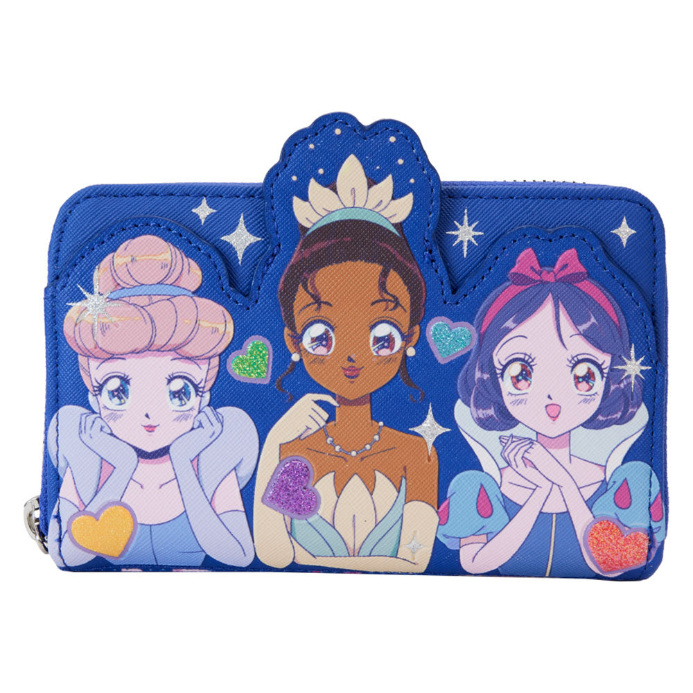 Disney Princess Manga Style Zip Around Wallet