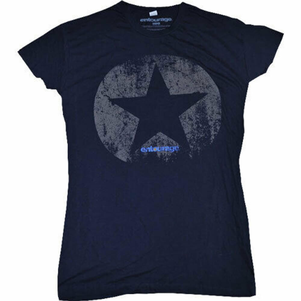 Entourage Star Navy Camiseta femenina