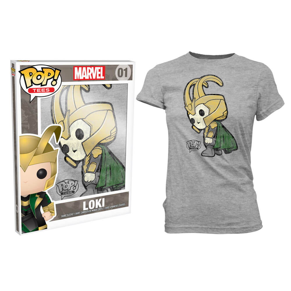 Thor Loki Pop! T-skjorte kvinnegrå