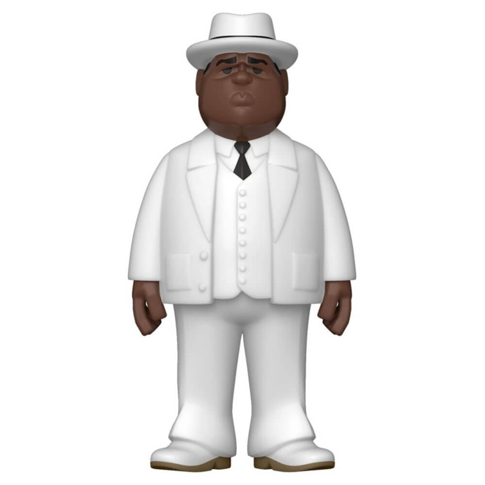 Notorious Big Biggie White Suit en vinyle or