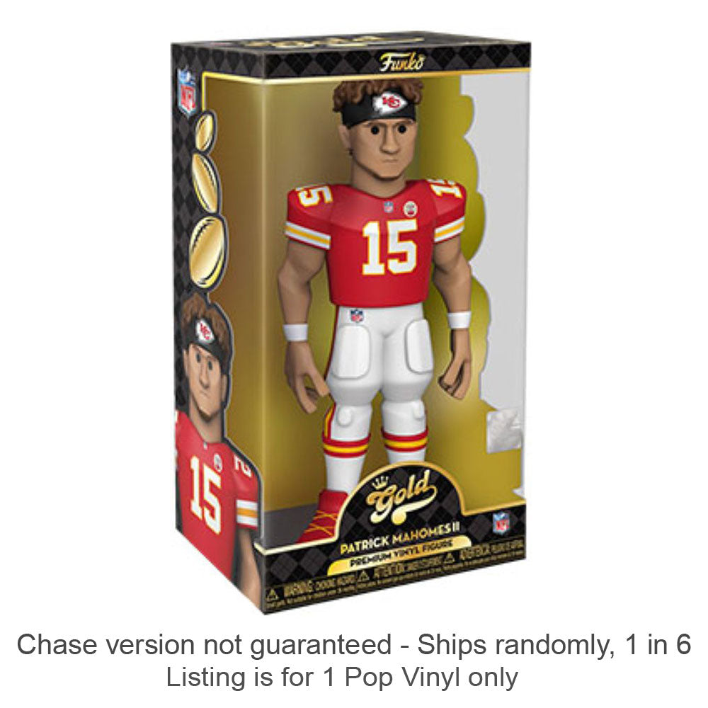 NFL Patrick Mahomes Vinyl Gold Chase Ships 1 in 6