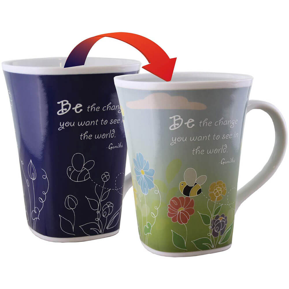 História de mudança de cor caneca