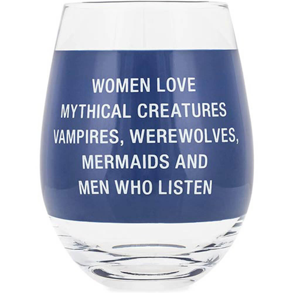 Say What Stemless Wine Glass