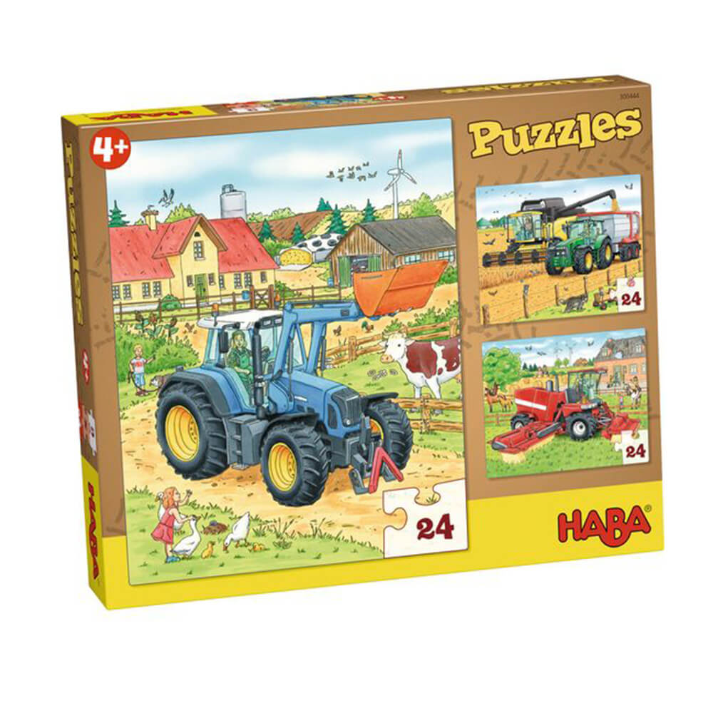 Puzzles HABA avec 3 modèles 24pcs