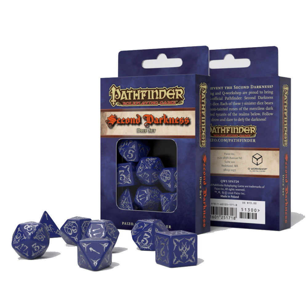 Q Dice pathfinder del seminario (set di 7)