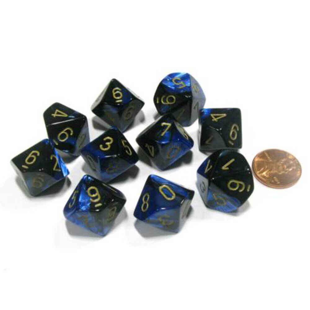 Set di gemelli poliedrici di Chessex D10 D10