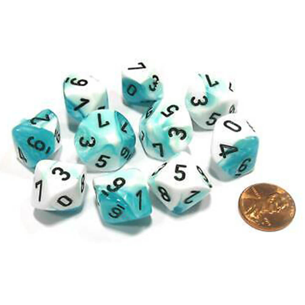 Set di gemelli poliedrici di Chessex D10 D10