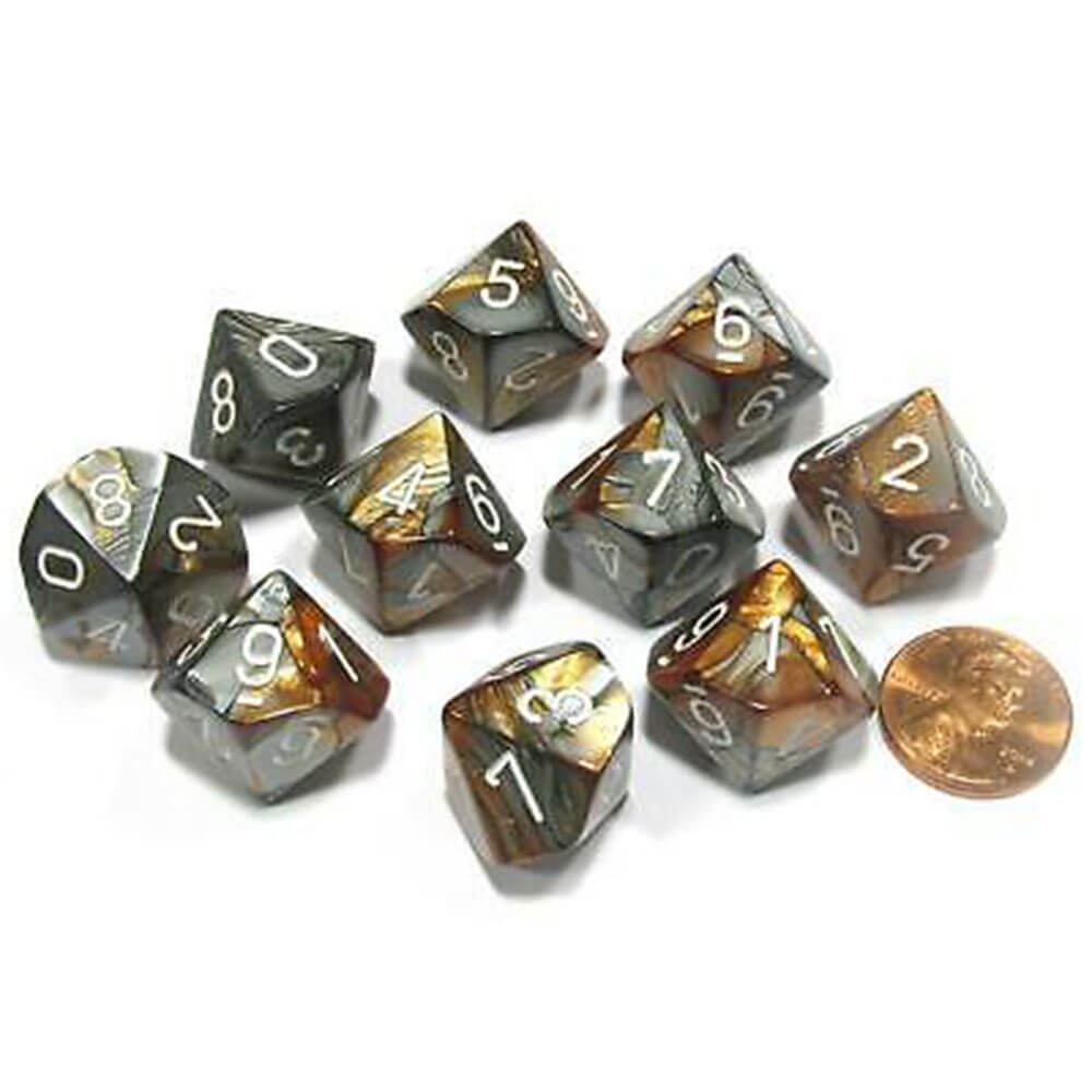 Set di gemelli poliedrici di Chessex D10 D10