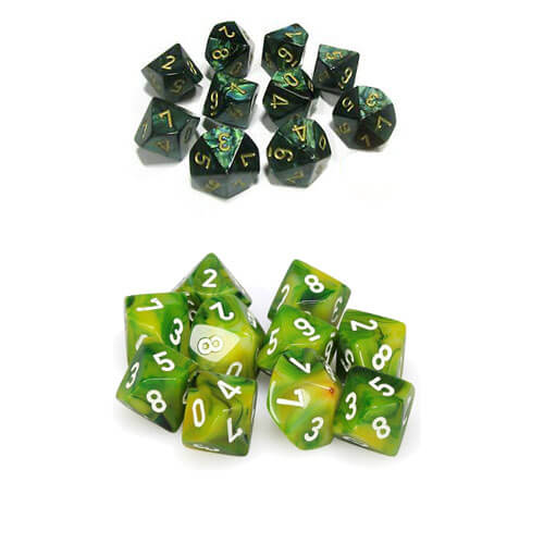 Chessex D10 Polyhedral 10-Die Set