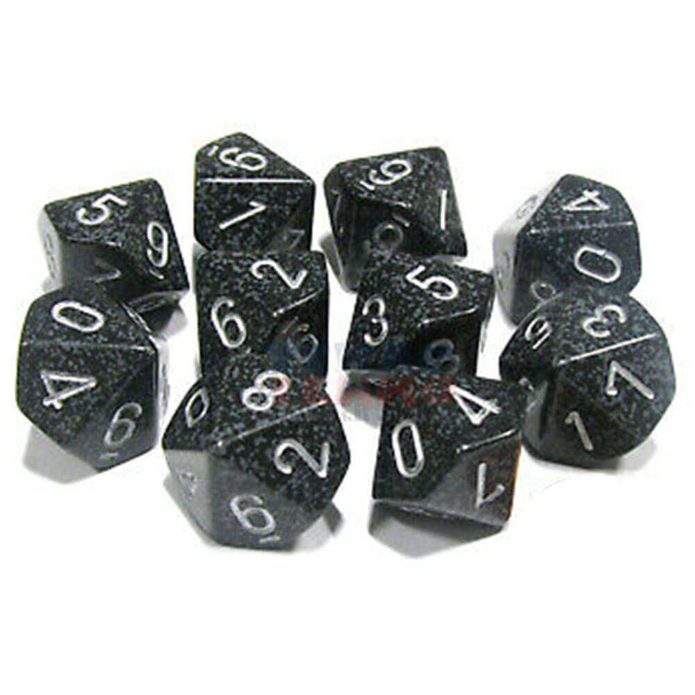 CHESSEX D10 Conjunto poliédrico de 10 mortos