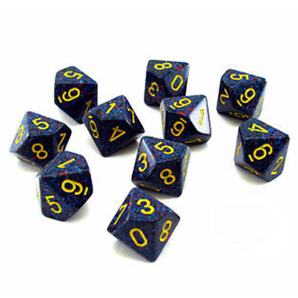 Set set di macchietto poliedrico di Chessex D10