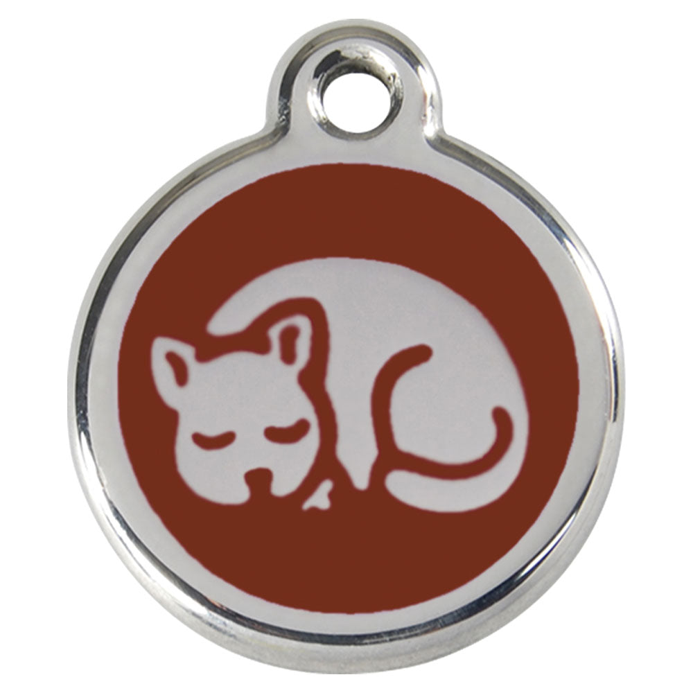 Stainless Steel Kitten Enamel Cat Tags (Small)