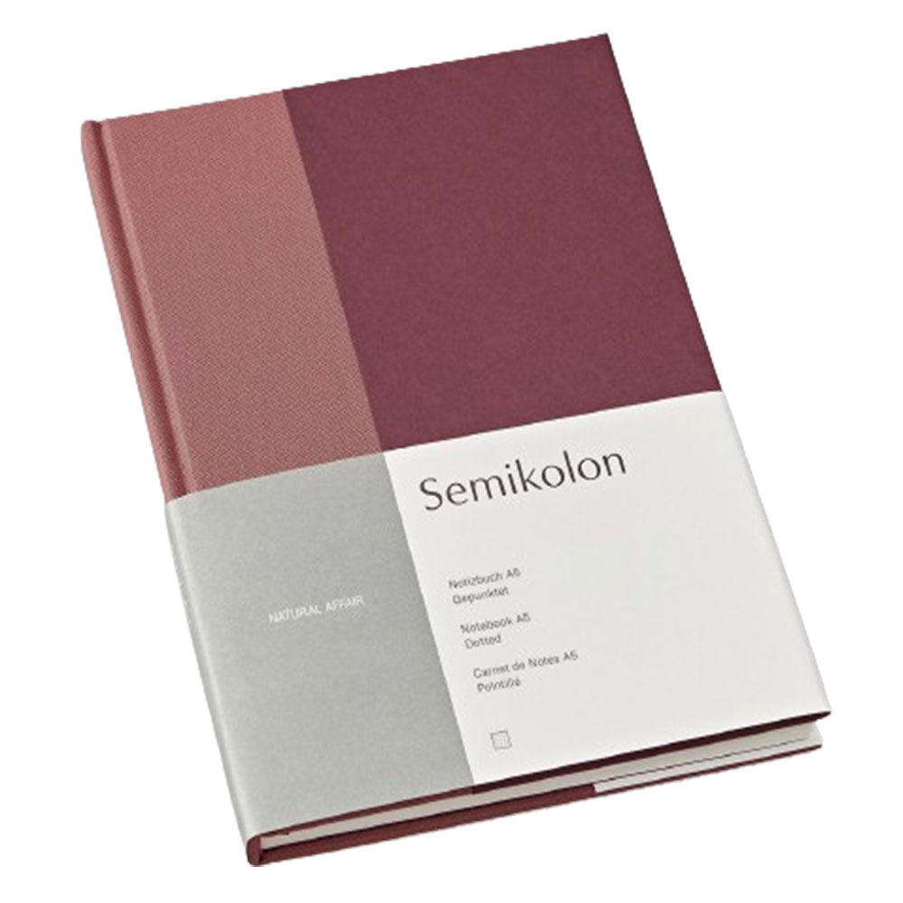 Semikolon gestippeld a5 notebook