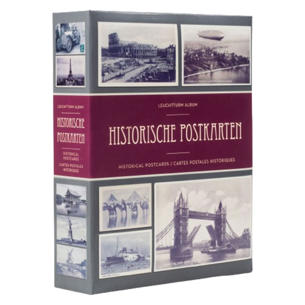 Historical Postcards Album w/ 50 Bound Sheets