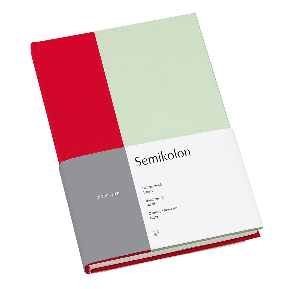 Semikolon regierte ein A5 -Notizbuch