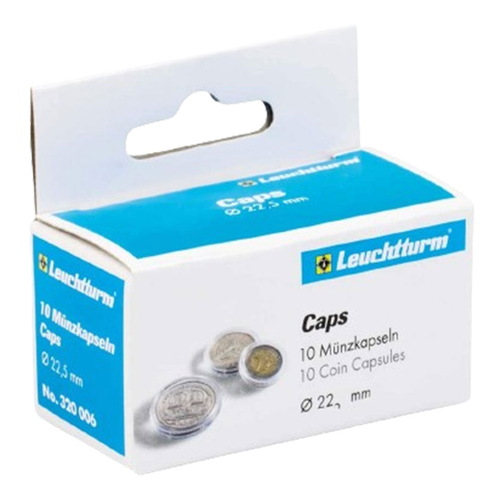 Leuchtturm Coin Capsules 10pk (fra størrelse 20-29)