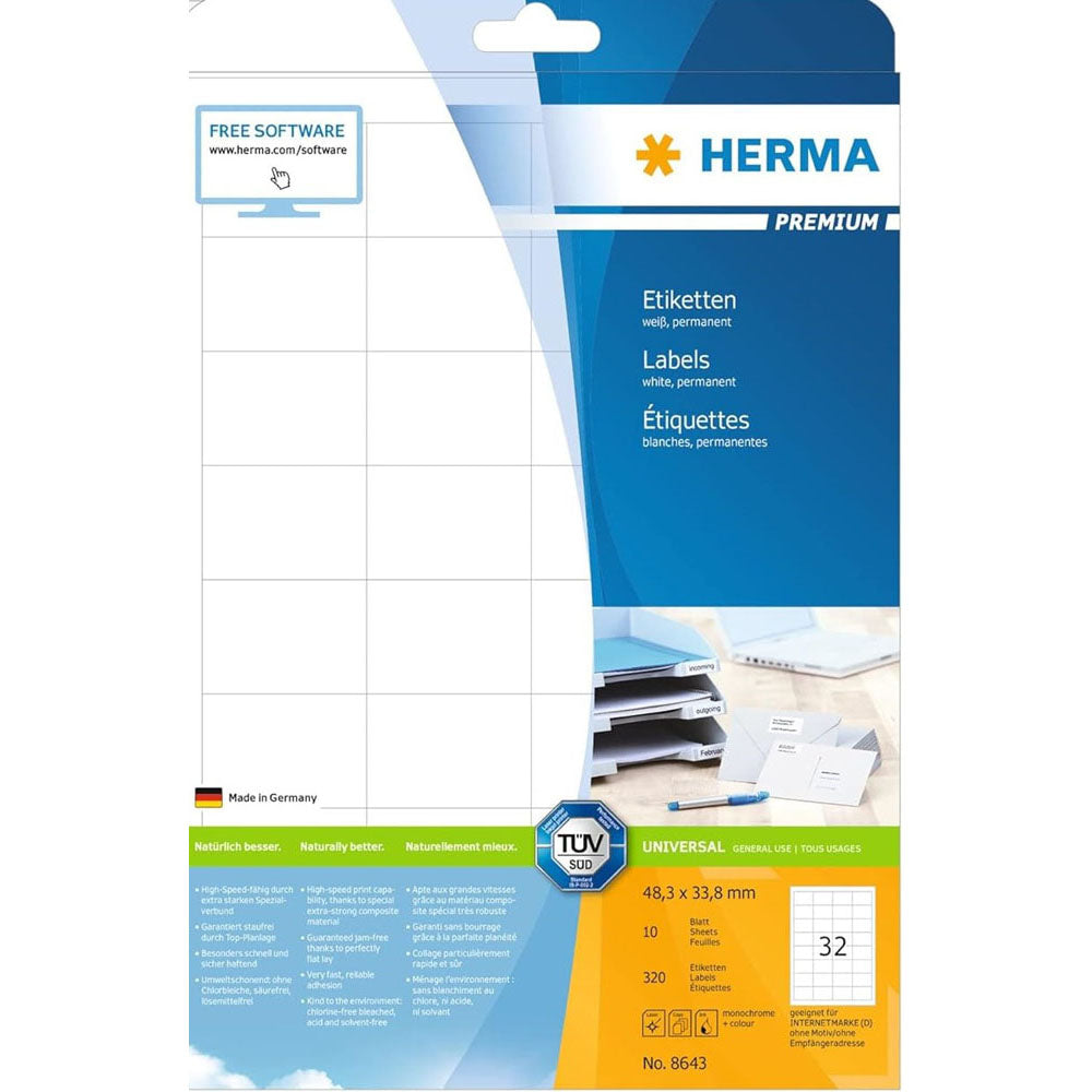 Herma Premium Etyels A4 33,8 mm 10pc