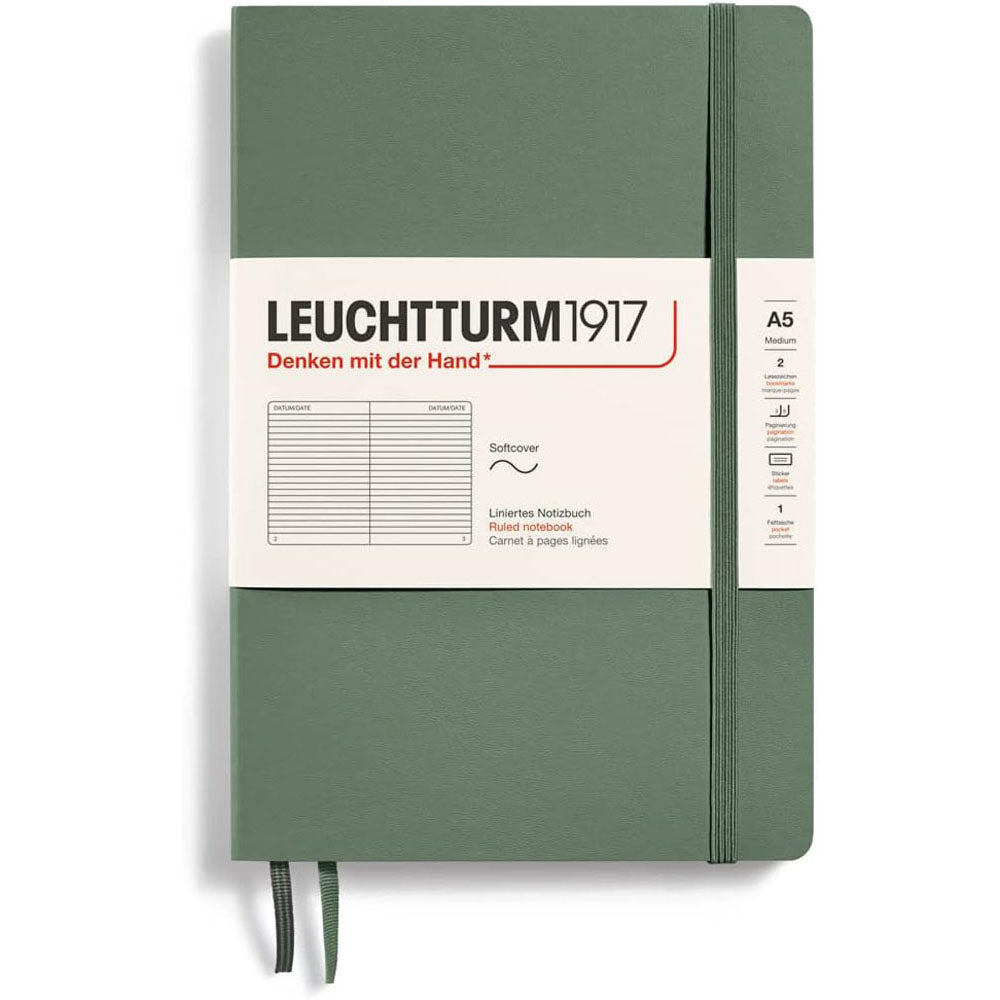 Leuchtturm Softcover styrde anteckningsbok A5